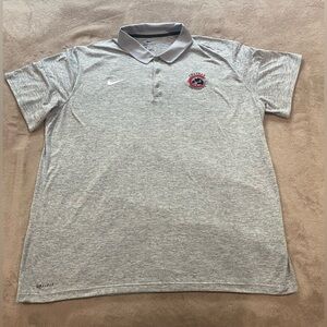 Nike Dri-FIT Chapman University Panthers Polo Shirt Gray Mens XL